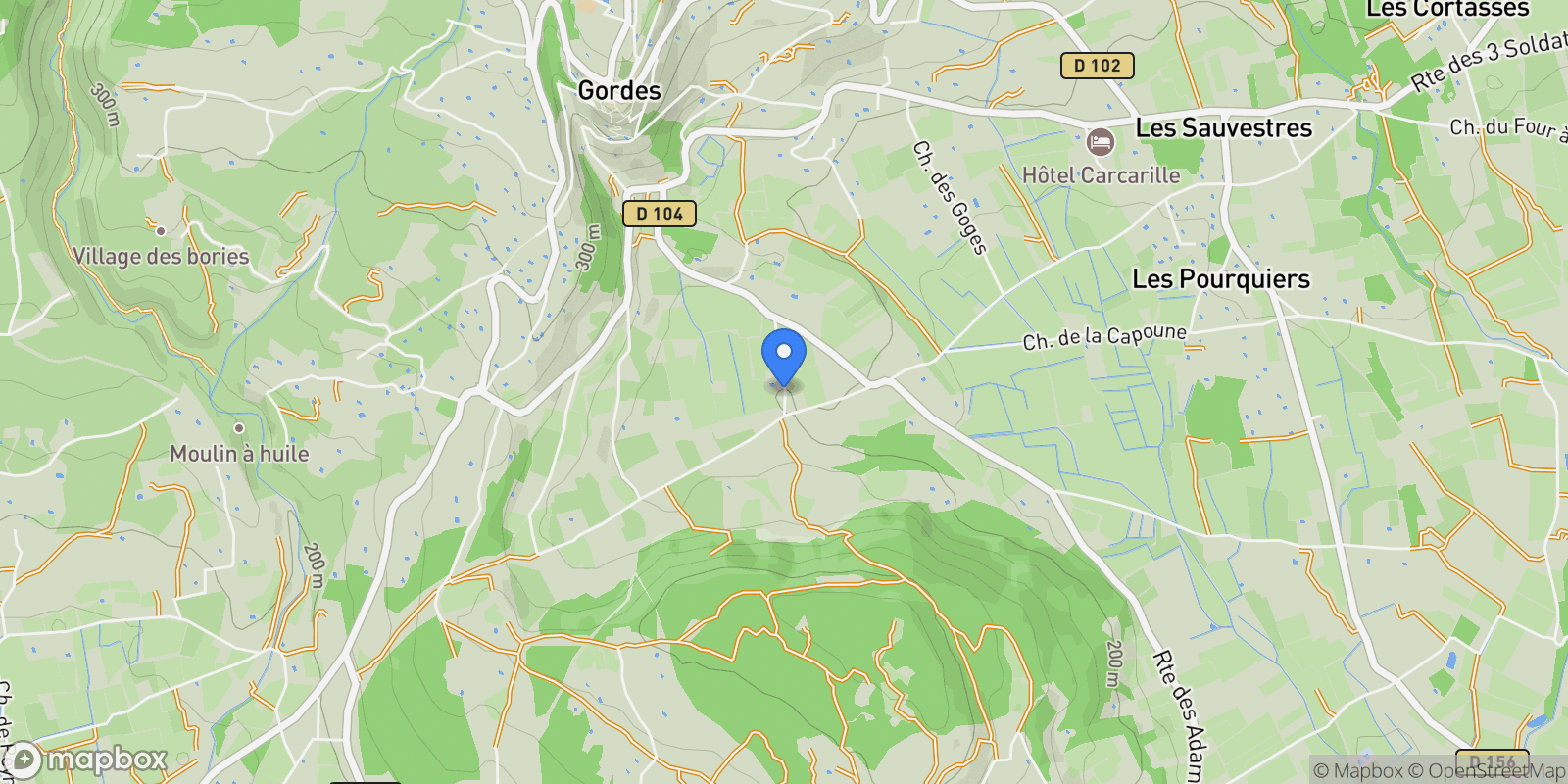 Map showing Gordes, Provence-Alpes-Côte d'Azur, France.