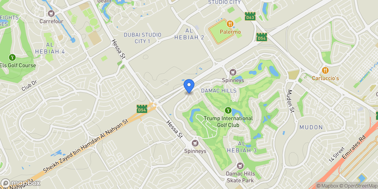 Map showing Dubai, Brookfield, Dubai, Dubai, United Arab Emirates.