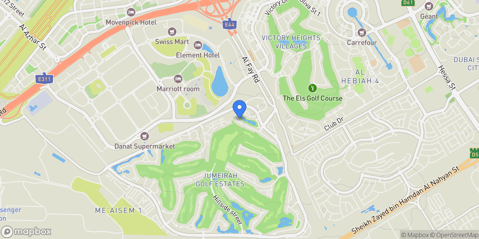 Map showing Dubai, Fire, Dubai, Dubai, United Arab Emirates.
