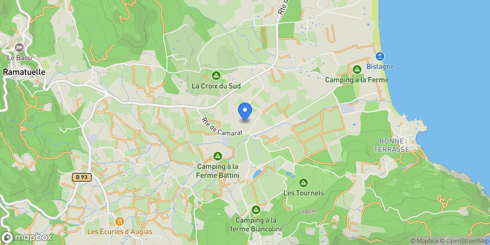 Map showing Ramatuelle, Provence-Alpes-Côte d'Azur, France.