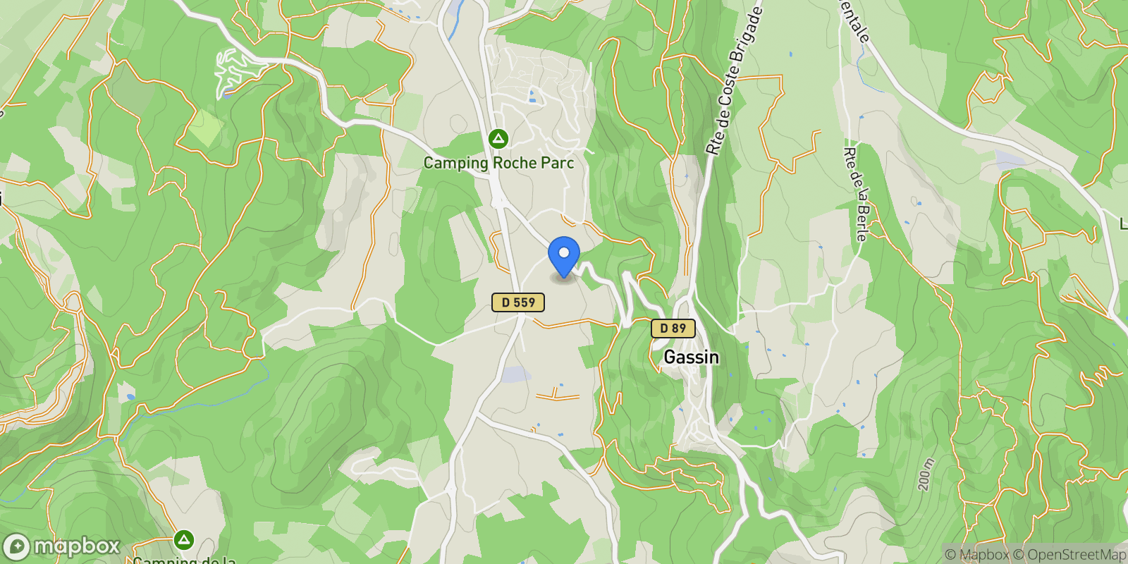 Map showing Gassin, Provence-Alpes-Côte d'Azur, France.