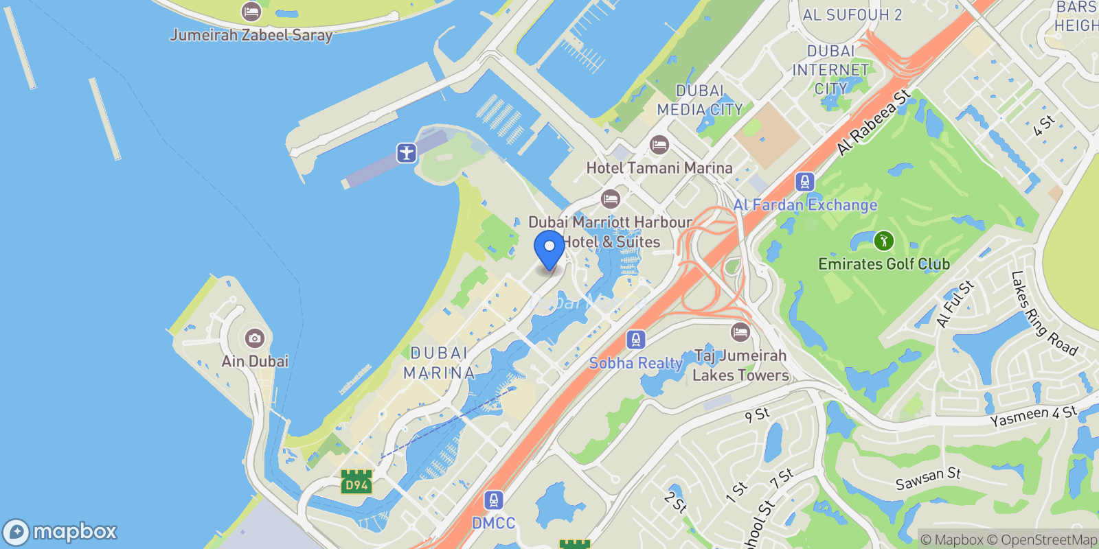 Map showing Dubai, Barcelo Residences, Dubai, Dubai, United Arab Emirates.