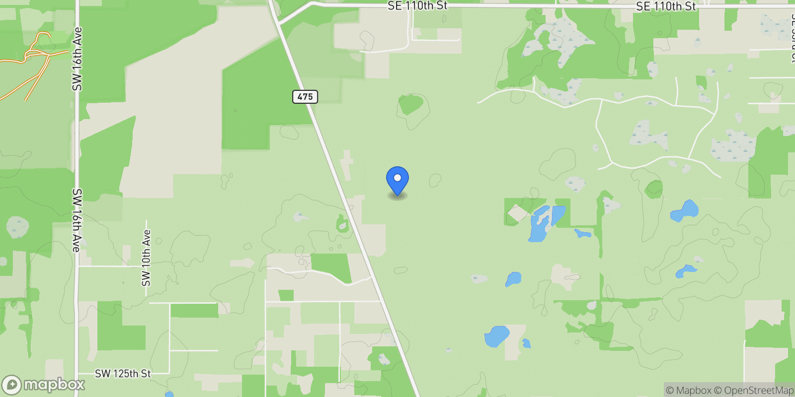 Map showing 11920 SE 8TH AVENUE, Ocala, Florida, United States.