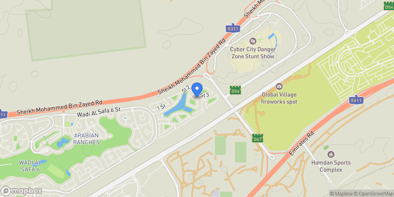 Map showing Dubai, Al Reem, Dubai, Dubai, United Arab Emirates.
