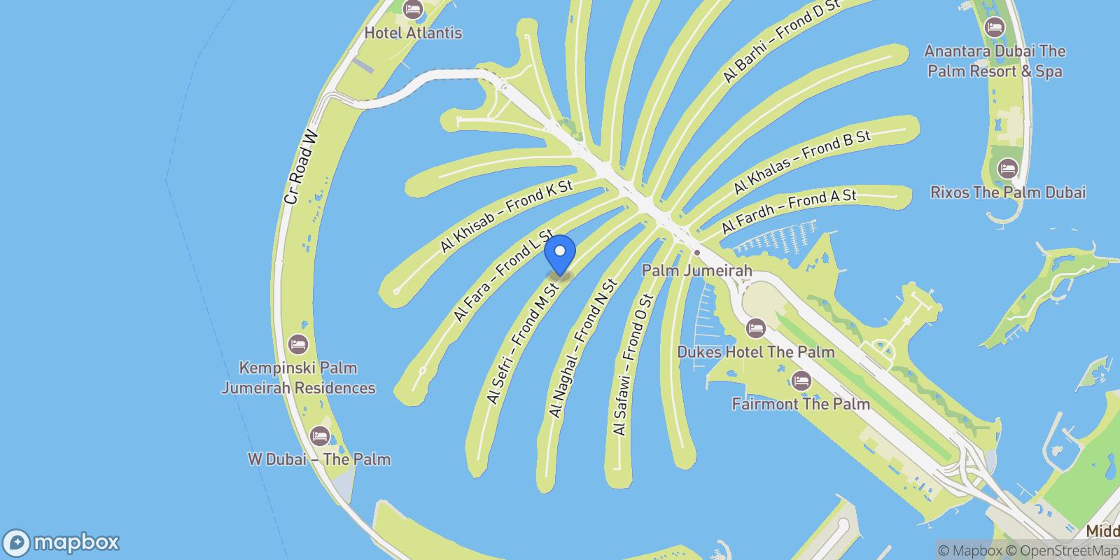 Map showing Dubai, Garden Homes, Dubai, Dubai, United Arab Emirates.