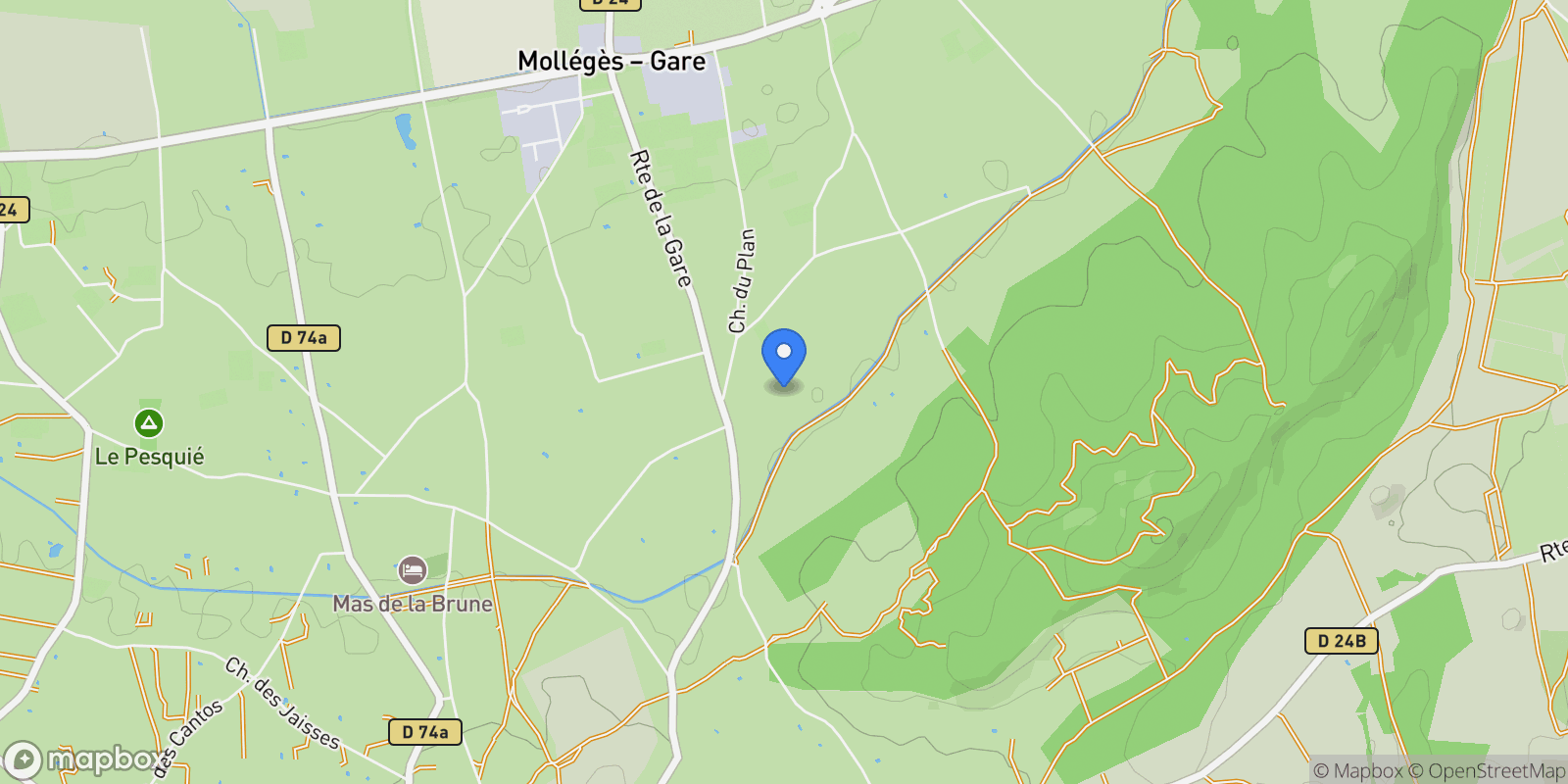 Map showing Eygalières, Provence-Alpes-Côte d'Azur, France.