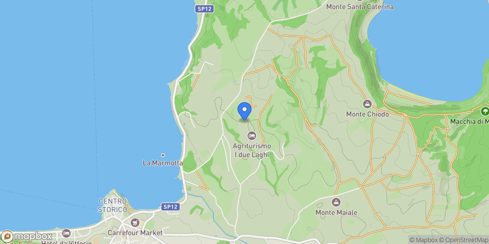 Map showing Via della Marmotta, N. snc, Lazio, Italy.
