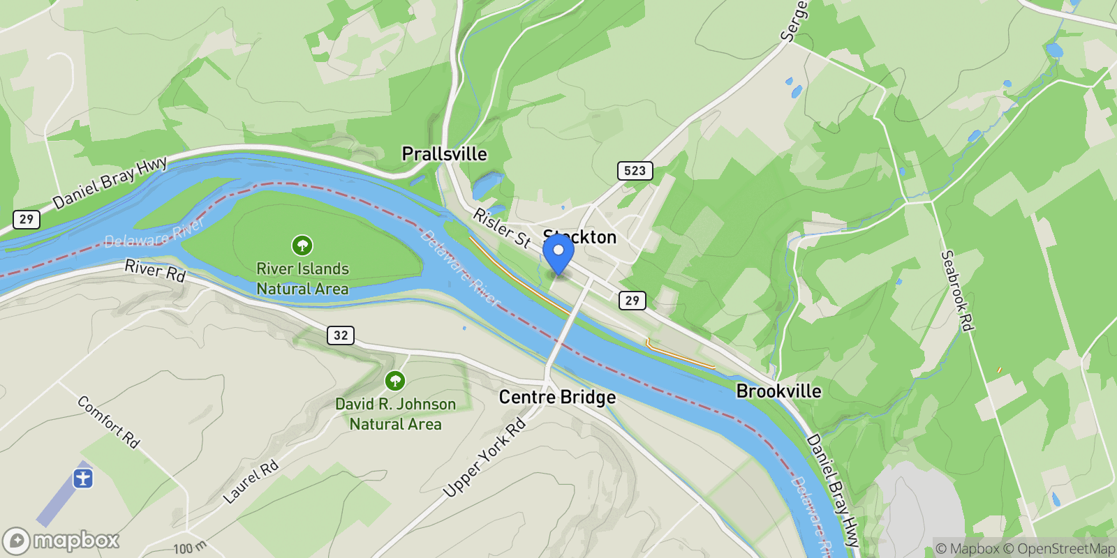 Map showing 5 Ferry Street , Stockton, NJ 08559, Stockton, New Jersey, United States.