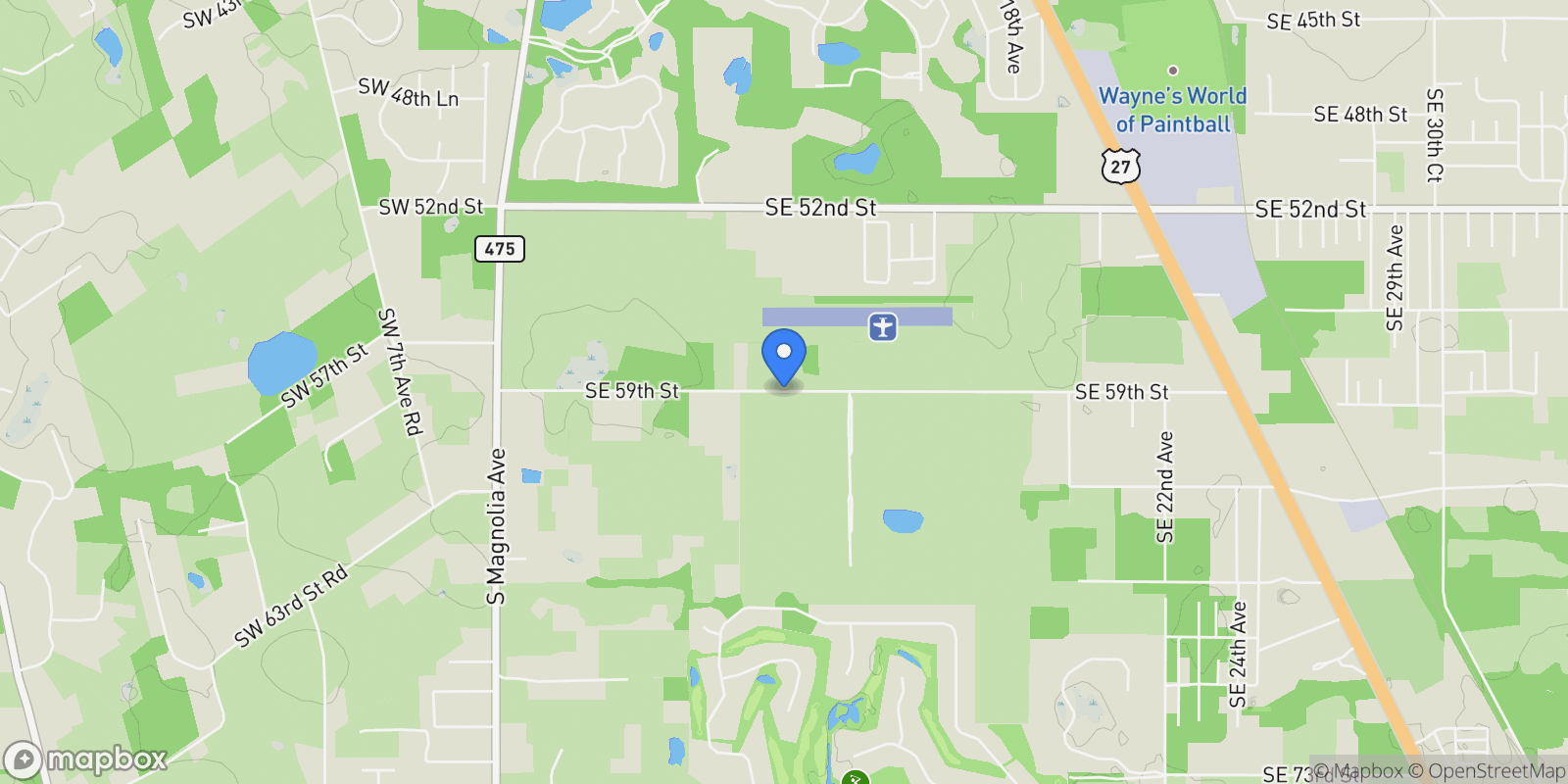 Map showing 1058 SE 59TH STREET, Ocala, Florida, United States.