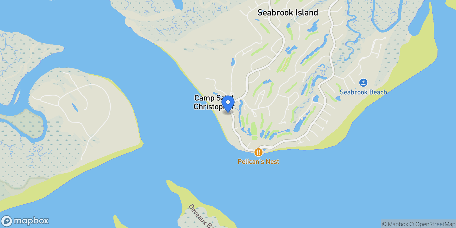 Map showing 1345 Pelican Watch Villas, Seabrook Island, SC 29455, Johns Island, South Carolina, United States.