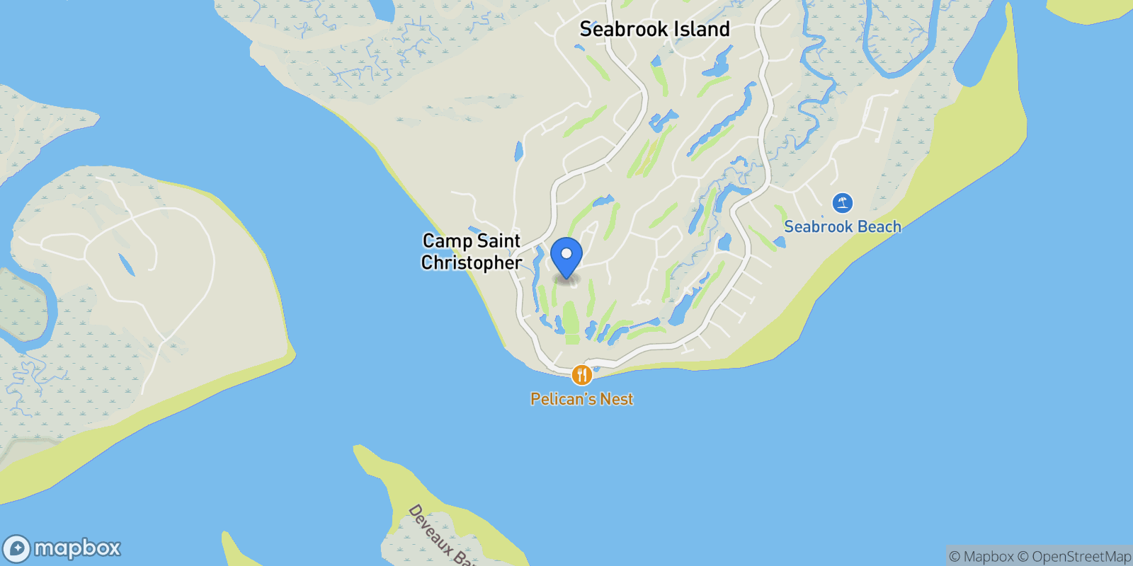 Map showing 3005 Ocean Winds Drive, Seabrook Island, SC 29455, Johns Island, South Carolina, United States.