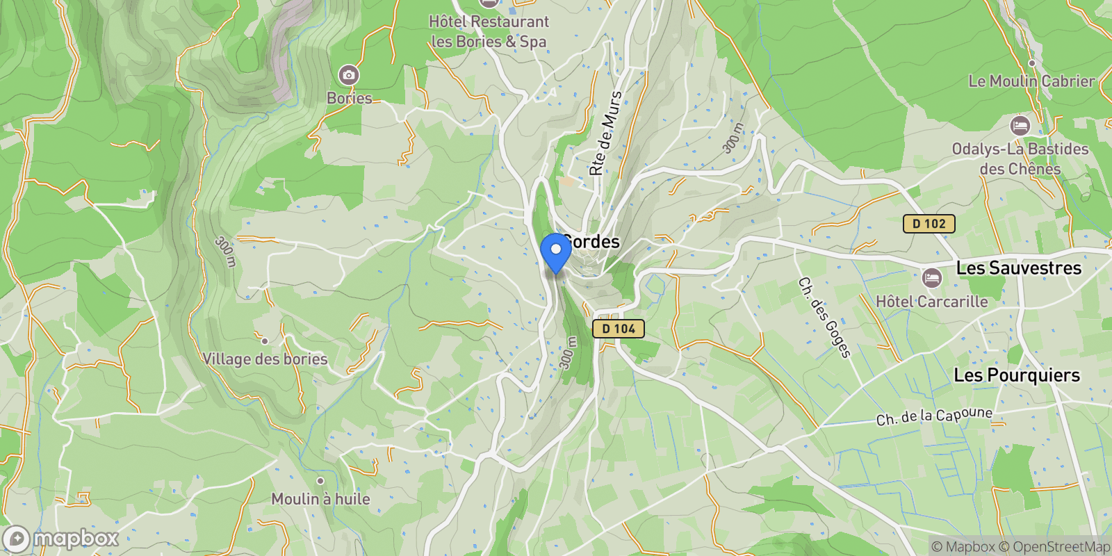 Map showing Gordes, Provence-Alpes-Côte d'Azur, France.