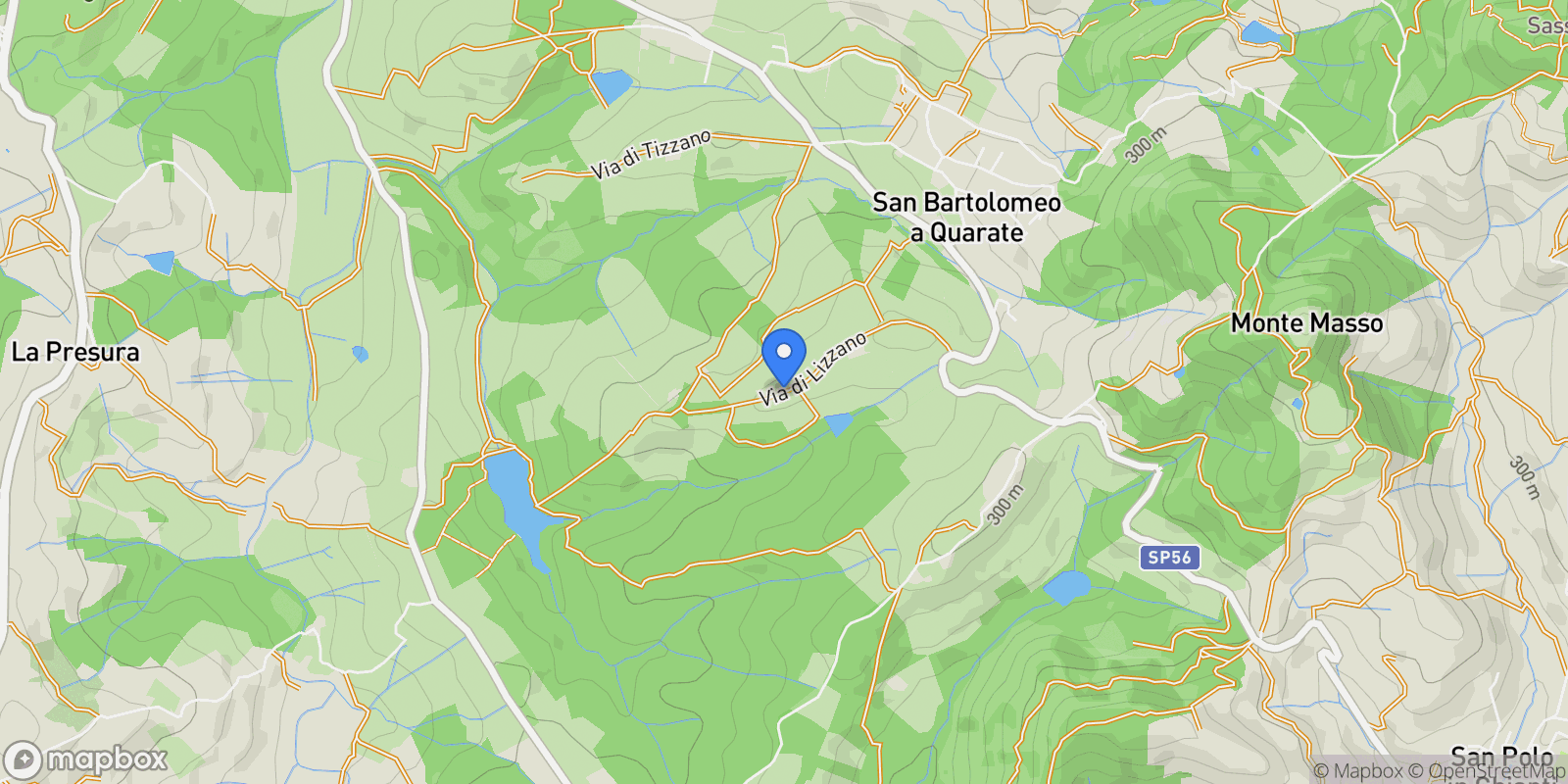 Map showing Via di Lizzano, 50012 Bagno a Ripoli FI, Italy, Tuscany, Italy.