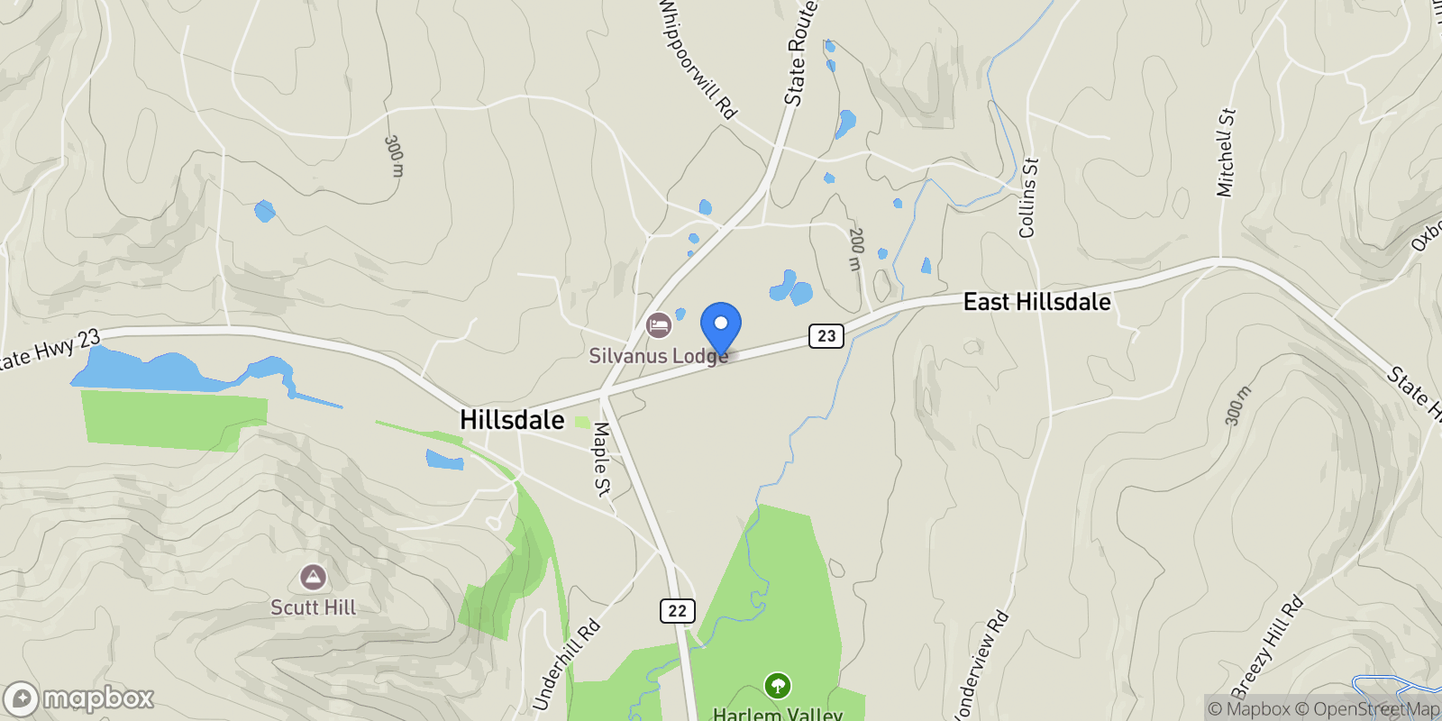 Map showing 9960 ROUTE 22 , Hillsdale, NY 12529, Hillsdale, New York, United States.