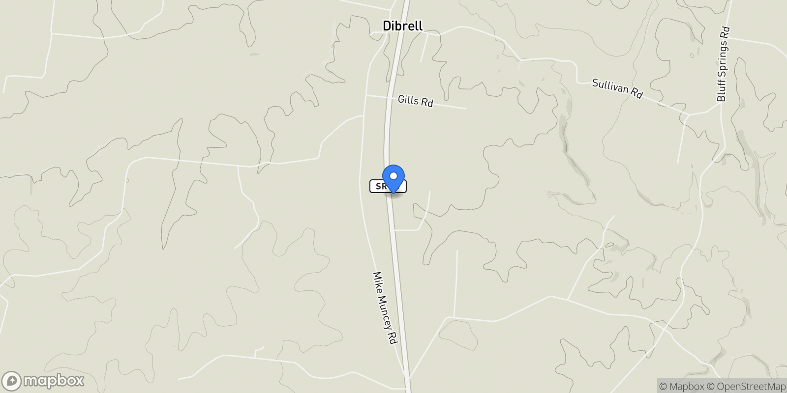 Map showing 8324 Smithville Hwy, McMinnville, TN 37110, McMinnville, Tennessee, United States.