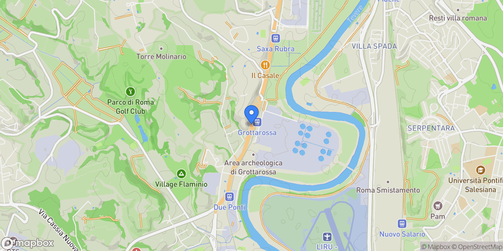 Map showing Roma Via Flaminia, Rome, Lazio, Italy.