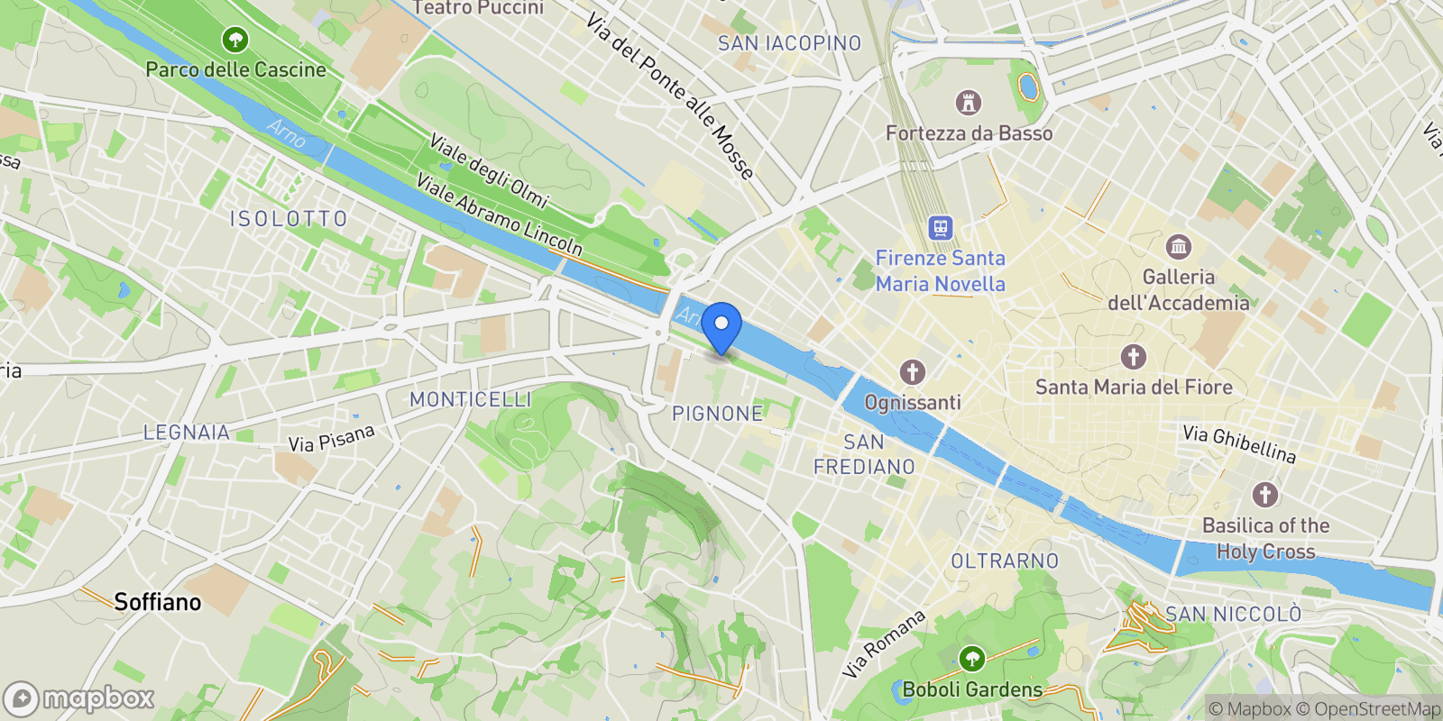 Map showing Firenze Via Della Fonderia, Florence, Tuscany, Italy.
