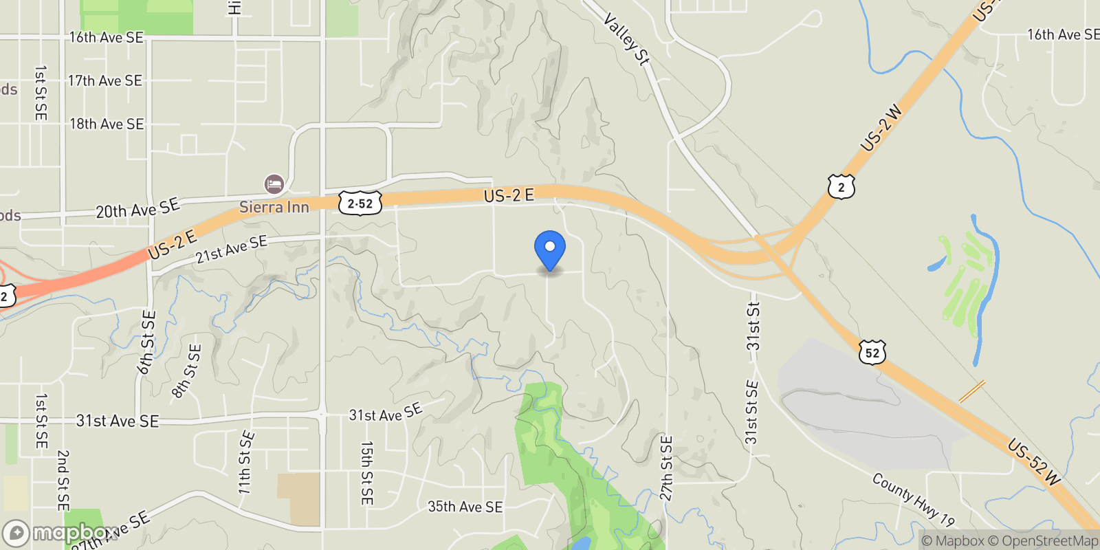 Map showing 2200 24th Ave, Minot, ND 58701, Minot, North Dakota, United States.