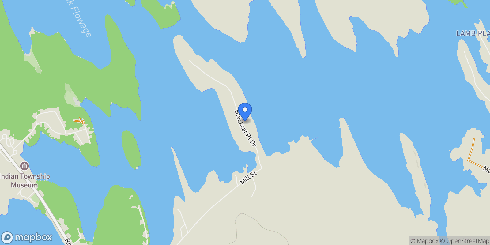 Map showing 0 Blackcat Pt Drive, Princeton, ME 04668, Princeton, Maine, United States.