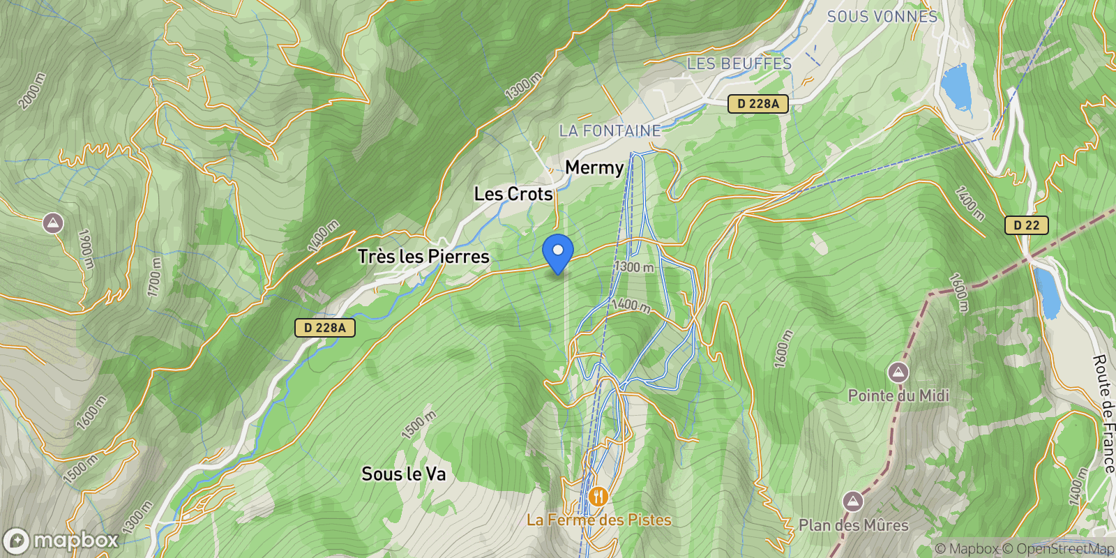 Map showing Châtel, Auvergne-Rhône-Alpes, France.