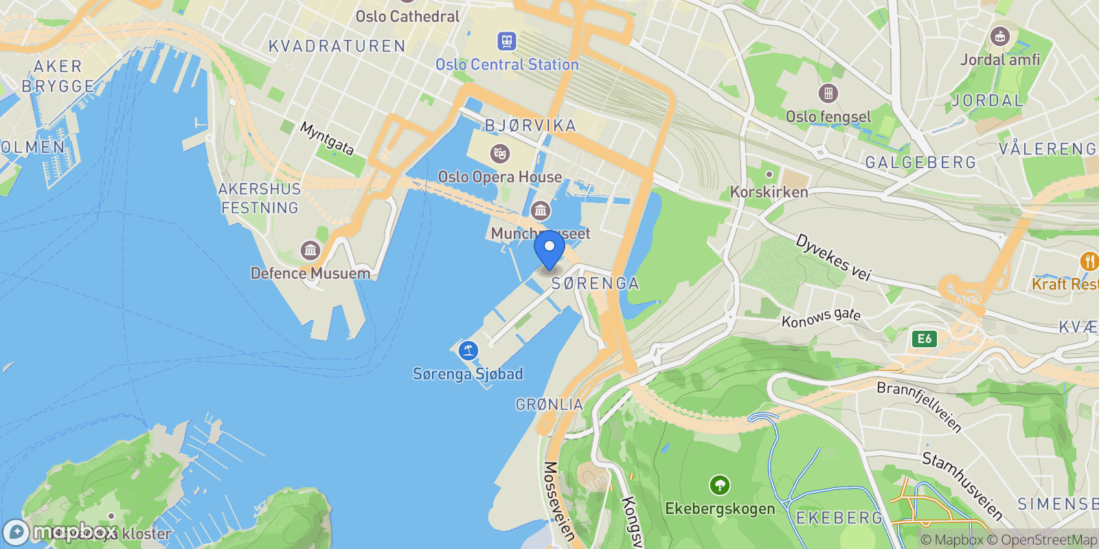 Map showing Sørengkaia 39, 0194 Oslo, Norway, Gamle Oslo, Oslo, Norway.