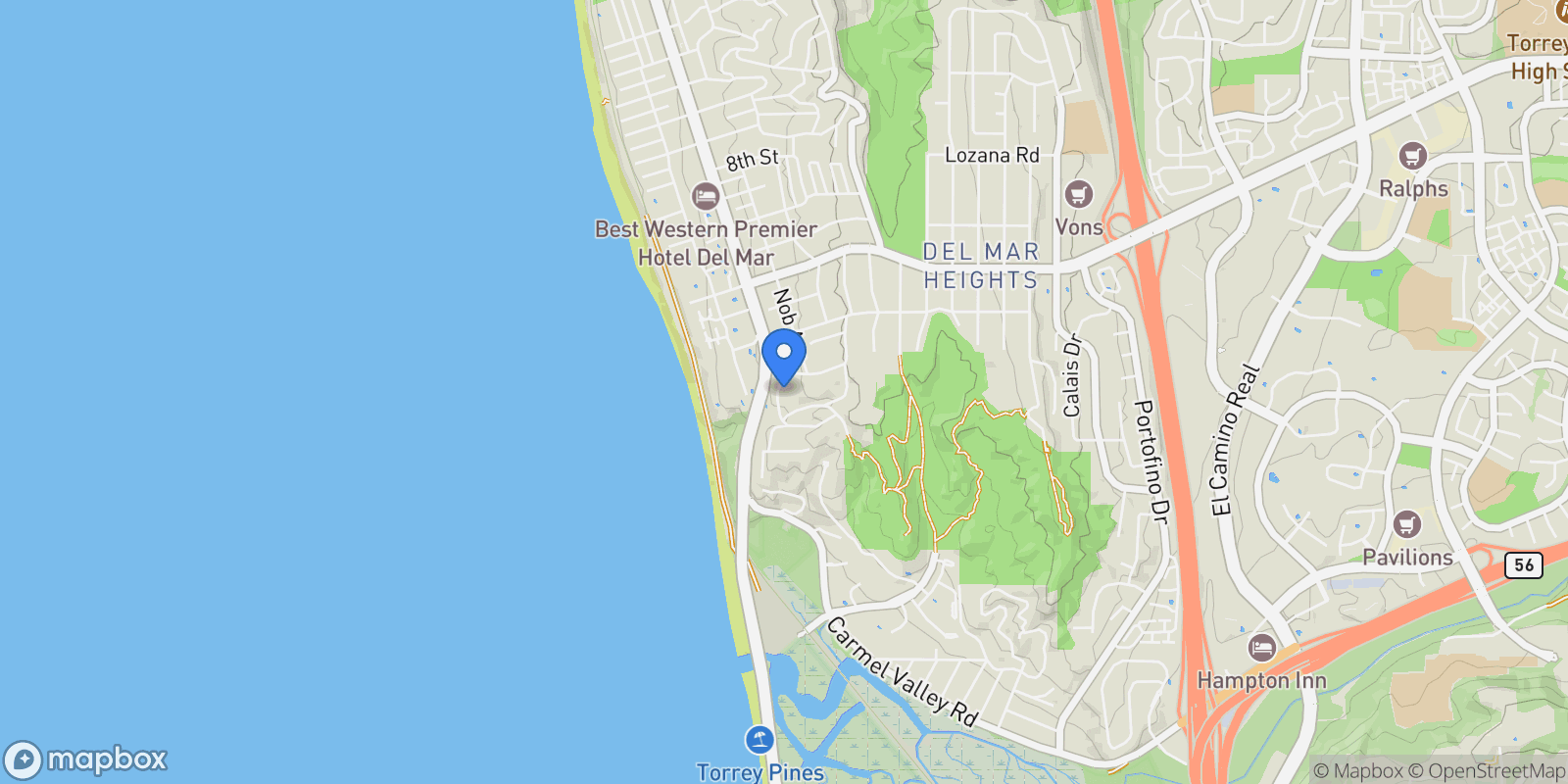 Map showing 271 Ocean View Avenue, Del Mar, CA, 92014, USA, Del Mar, California, United States.