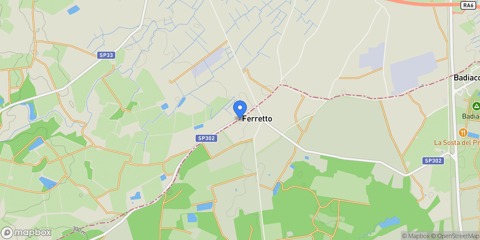Map showing Località il Ferretto, Castiglione del Lago, PG 06061, Ferretto, Tuscany, Italy.