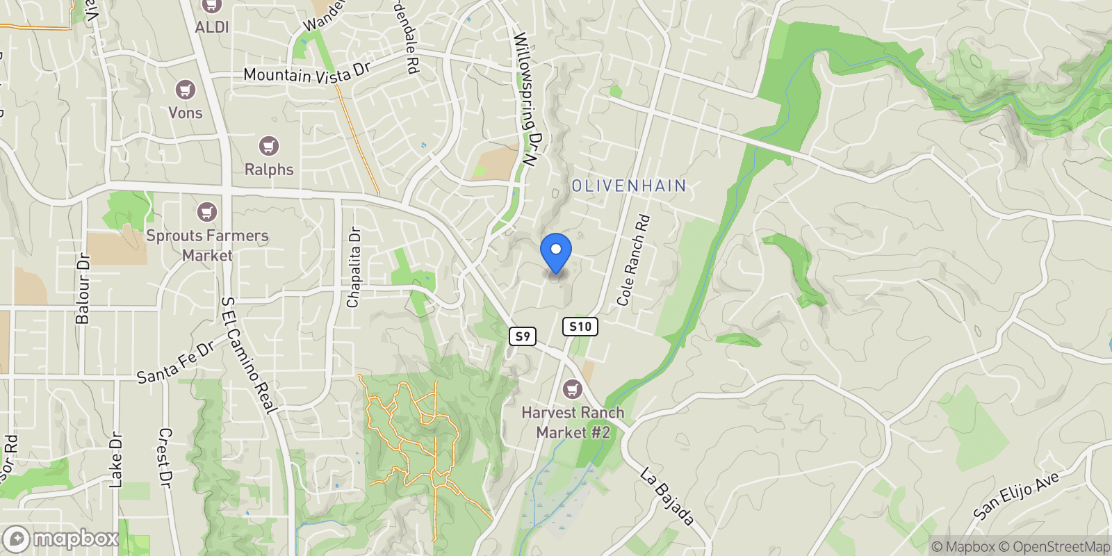 Map showing 277 Via Del Cerrito, Encinitas, CA, 92024, USA, Encinitas, California, United States.