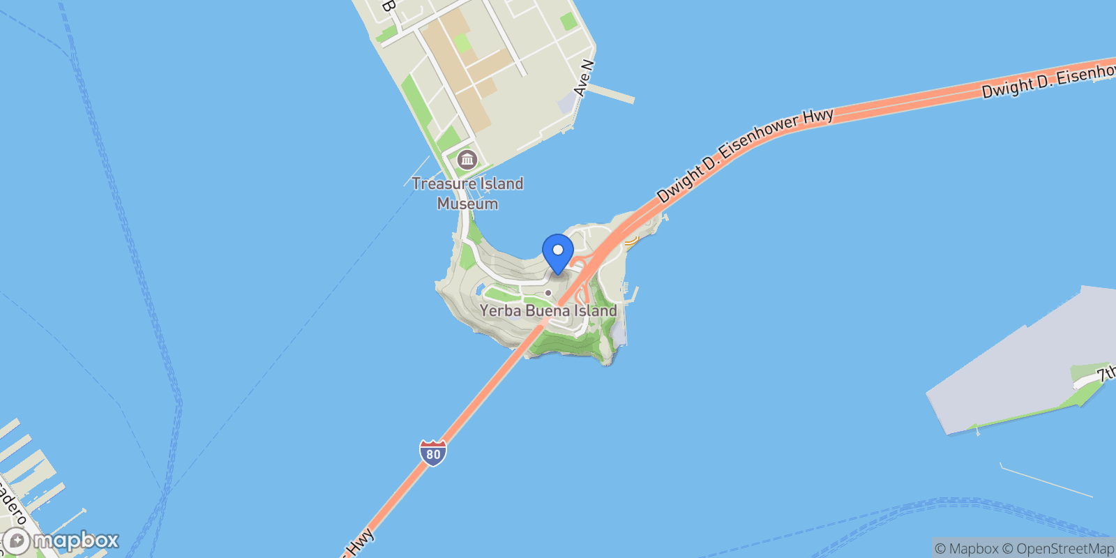 Map showing 1 Bristol Court 521, San Francisco, California, United States.