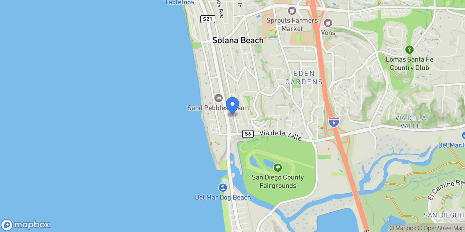Map showing 747 S. Cedros, Solana Beach, CA, 92075, USA, Solana Beach, California, United States.