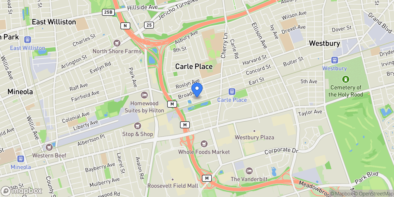 Map showing 332 Mineola Avenue , Carle Place, NY 11514, Carle Place, New York, United States.