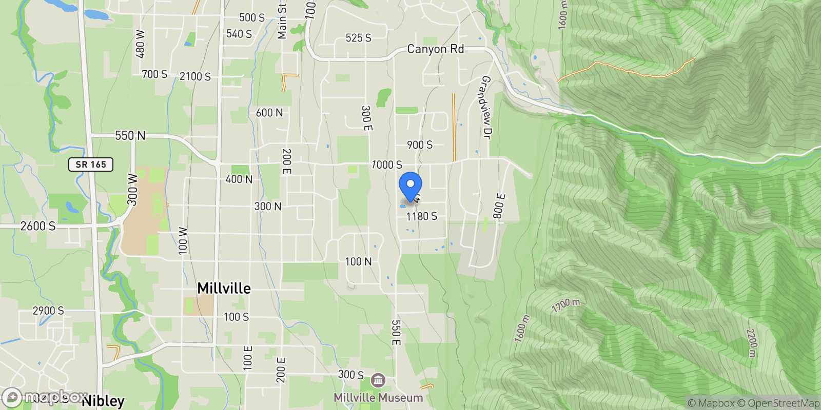 Map showing 1139 S 470 E, Providence, Utah, United States.