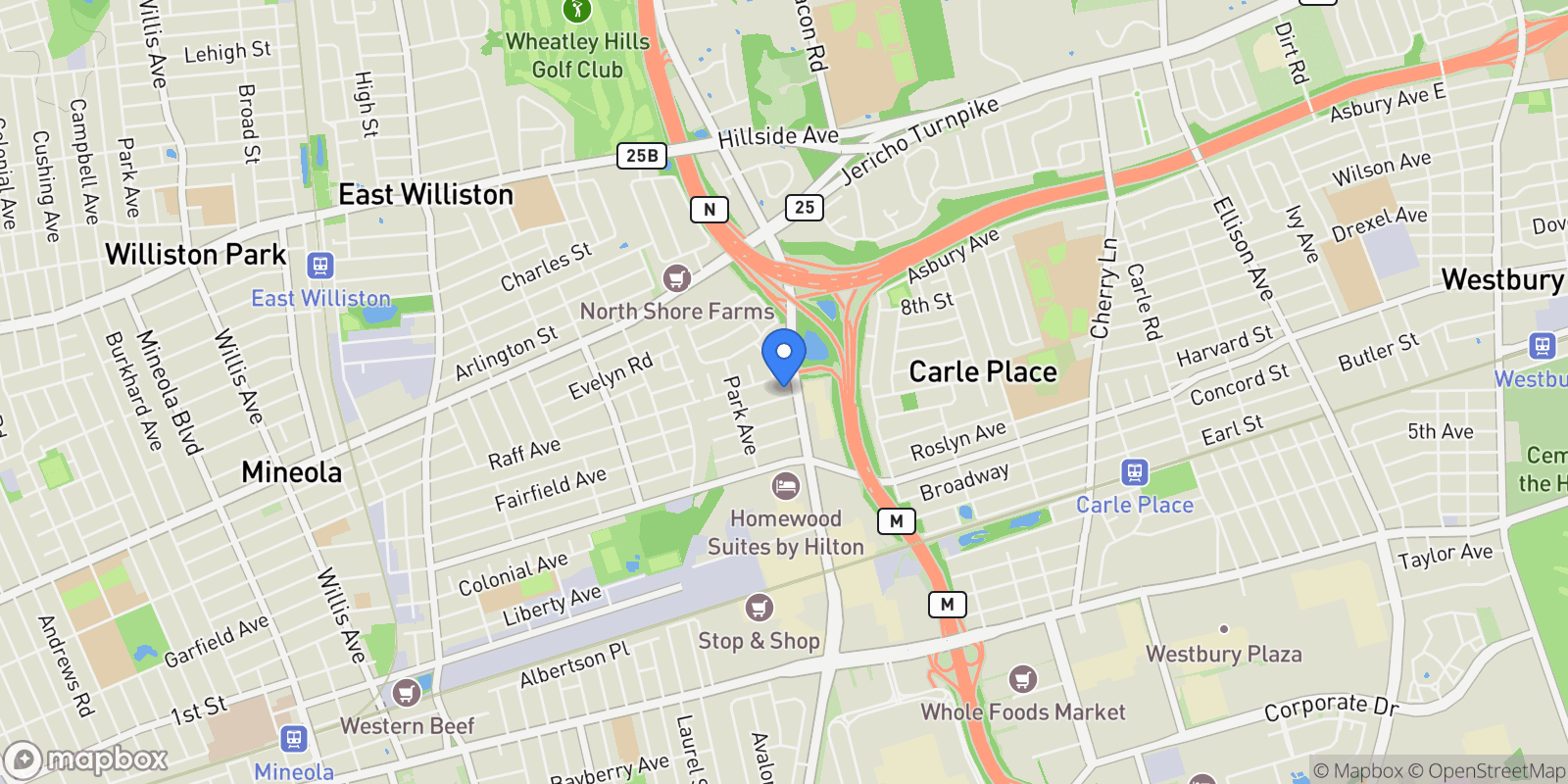 Map showing 296 Jerome Avenue , Carle Place, NY 11514, Carle Place, New York, United States.