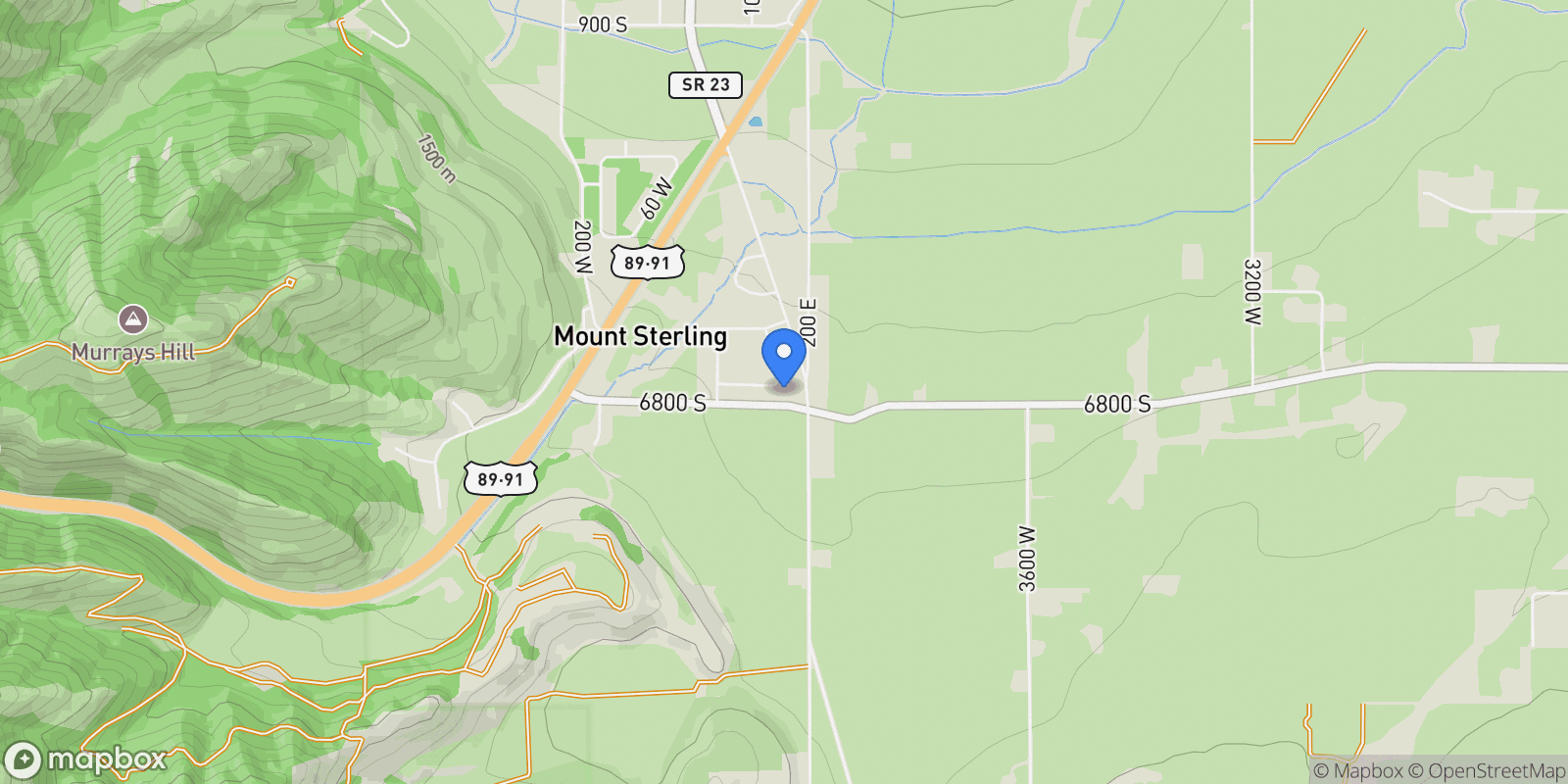 Map showing 24 W 1550 S, Wellsville, Utah, United States.