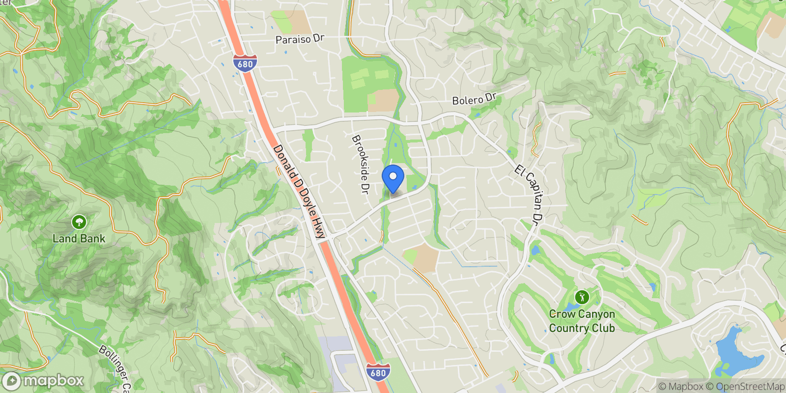 Map showing 1394 Van Patten Dr, Danville, California, United States.
