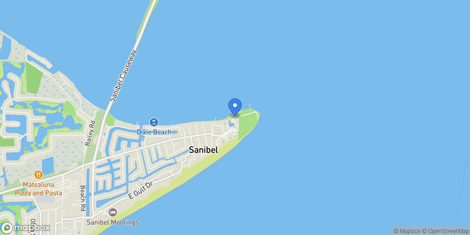 Map showing 200 Periwinkle WAY, Sanibel, Florida, United States.