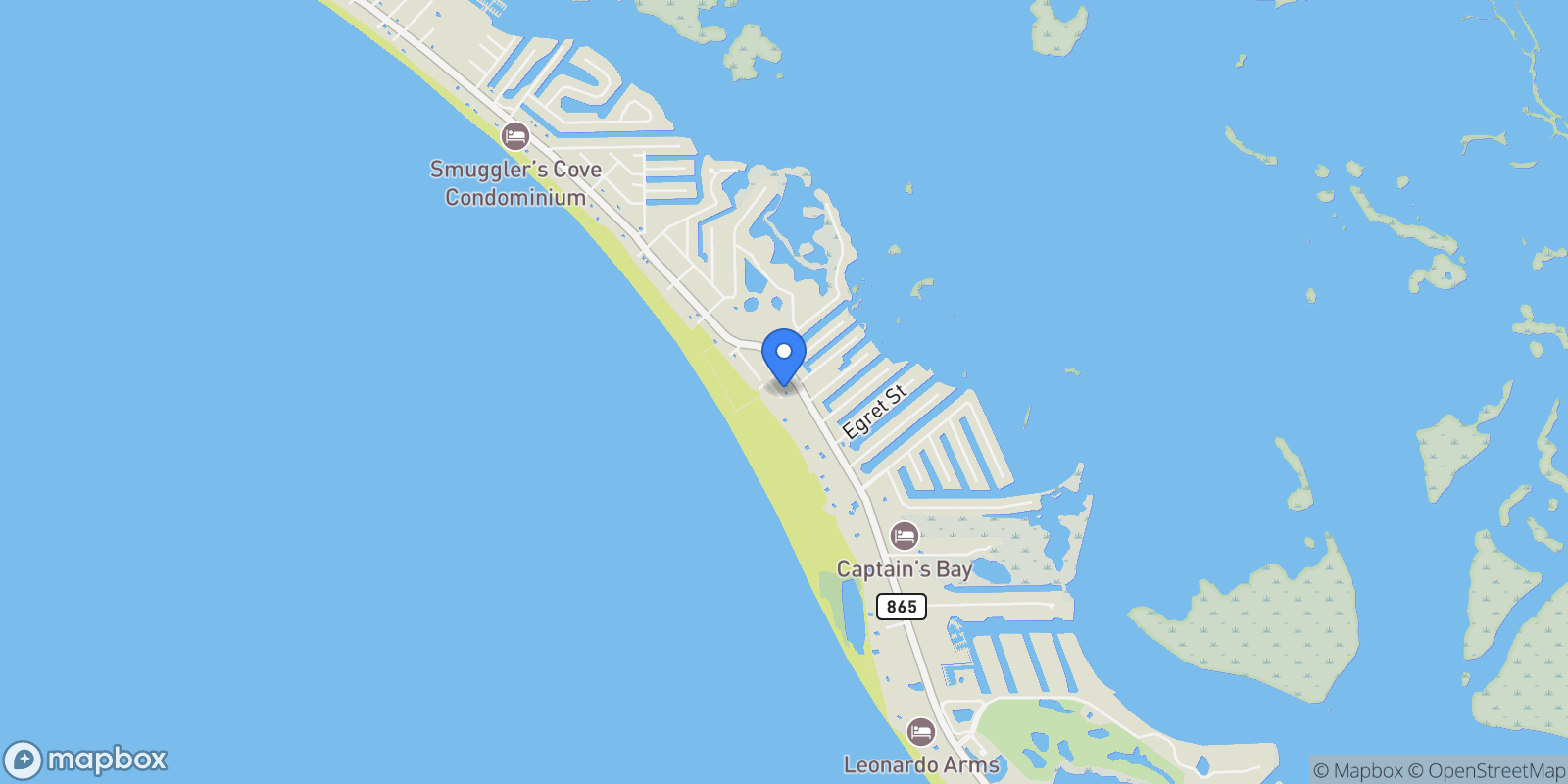 Map showing 6145 Court ST, Fort Myers Beach, Florida, United States.