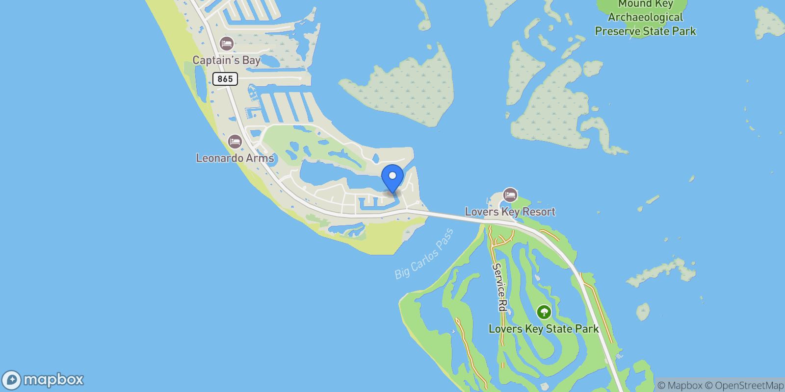 Map showing 8552 Lagoon RD, Fort Myers Beach, Florida, United States.