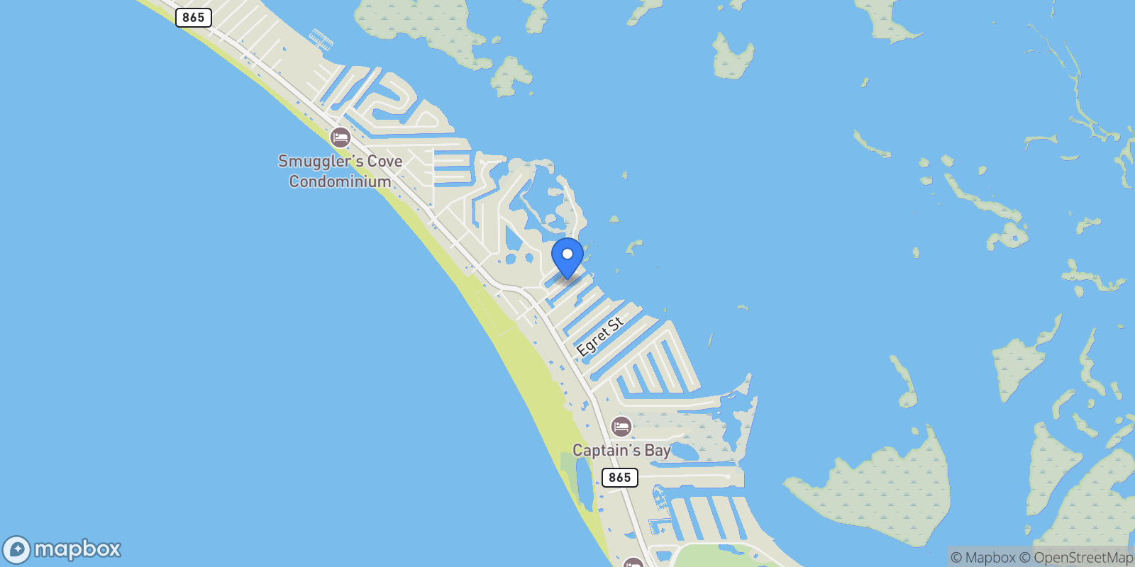 Map showing 222 Flamingo ST, Fort Myers Beach, Florida, United States.