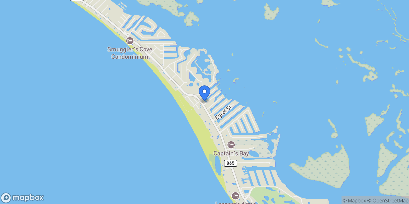 Map showing 6151  1, Fort Myers Beach, Florida, United States.