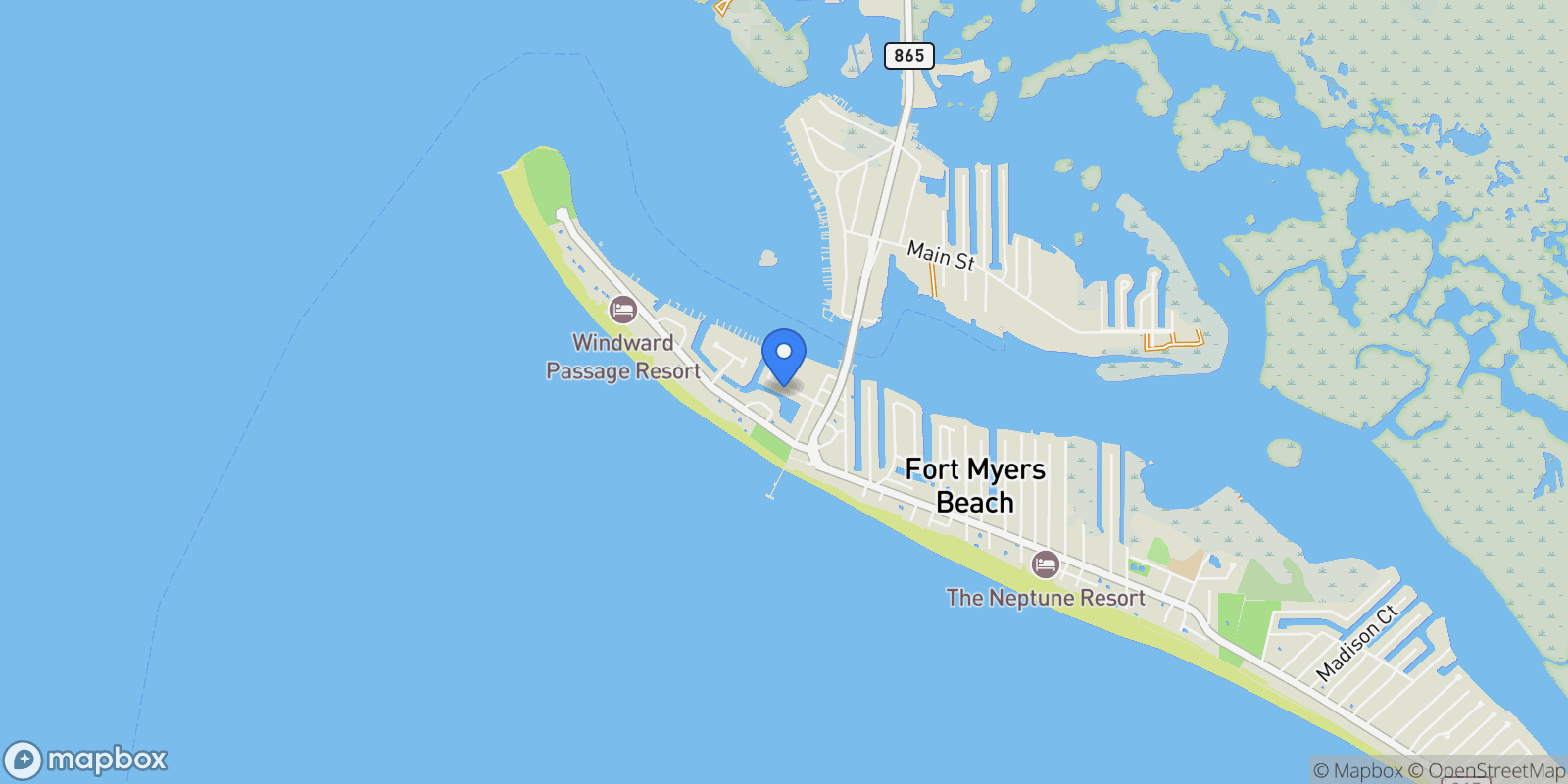 Map showing 910 3rd ST, Fort Myers Beach, Florida, United States.