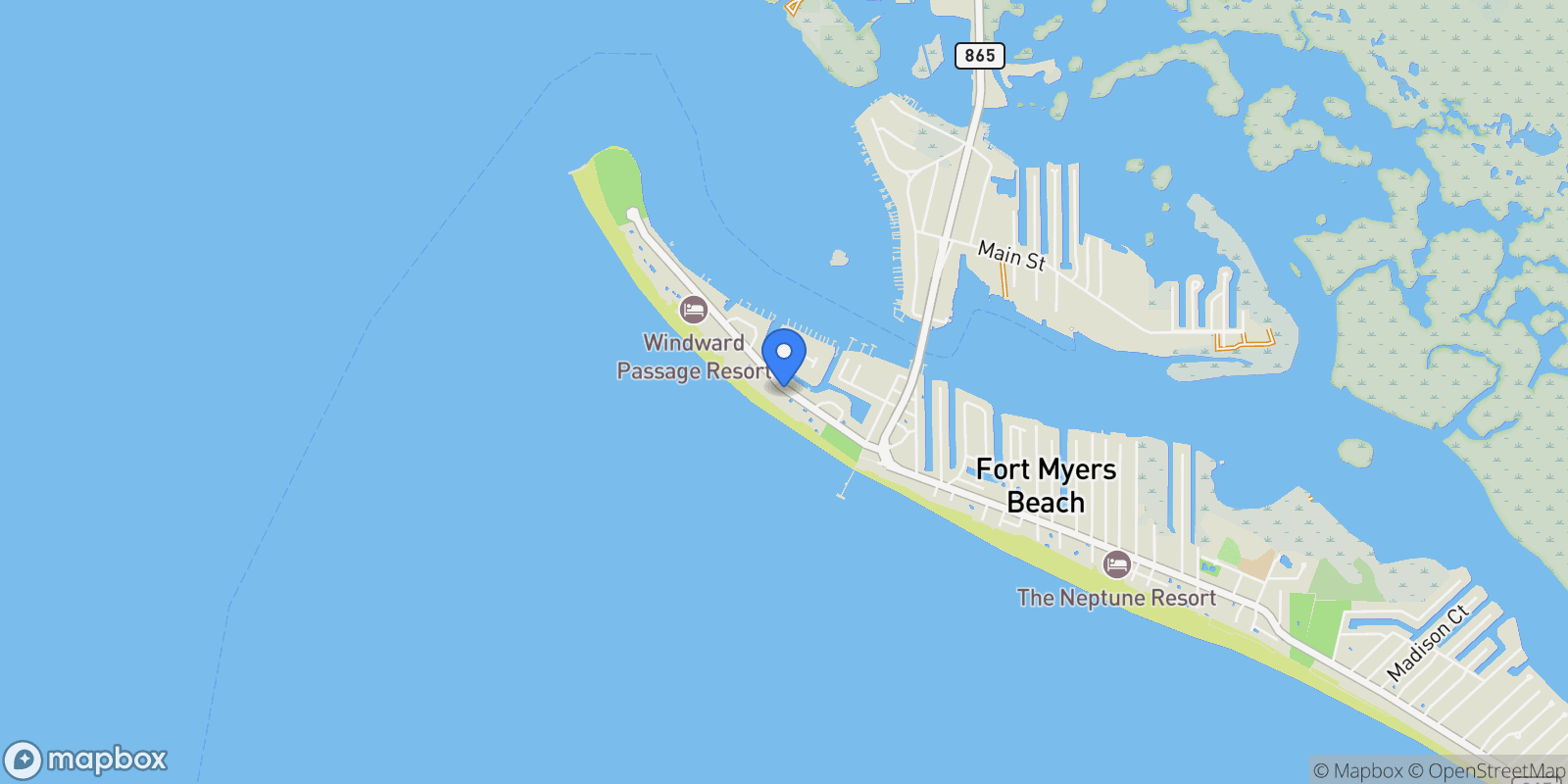 Map showing 716, Fort Myers Beach, Florida, United States.