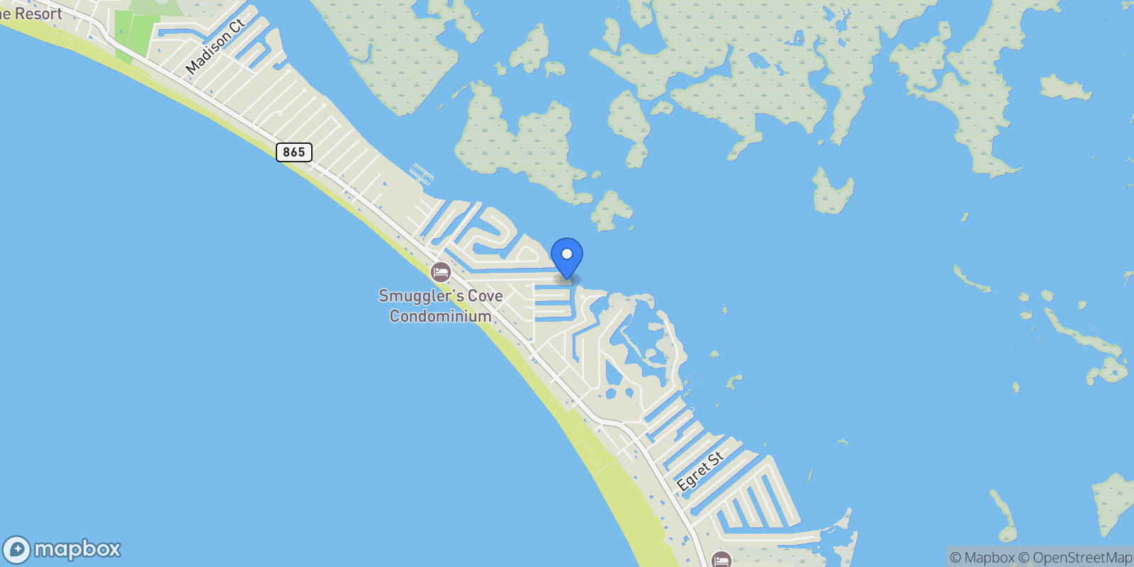 Map showing 5596 Avenida Pescadora, Fort Myers Beach, Florida, United States.