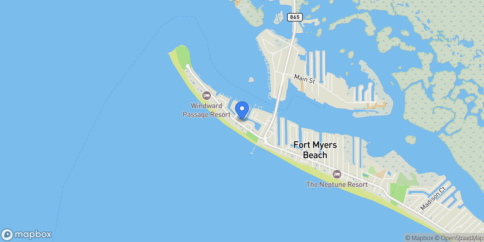 Map showing 775, Fort Myers Beach, Florida, United States.