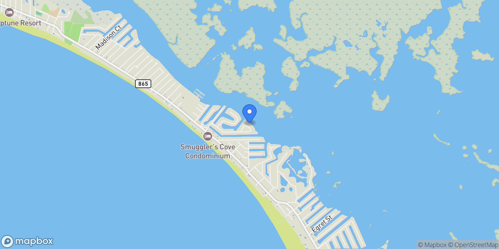 Map showing 5640 Williams DR, Fort Myers Beach, Florida, United States.