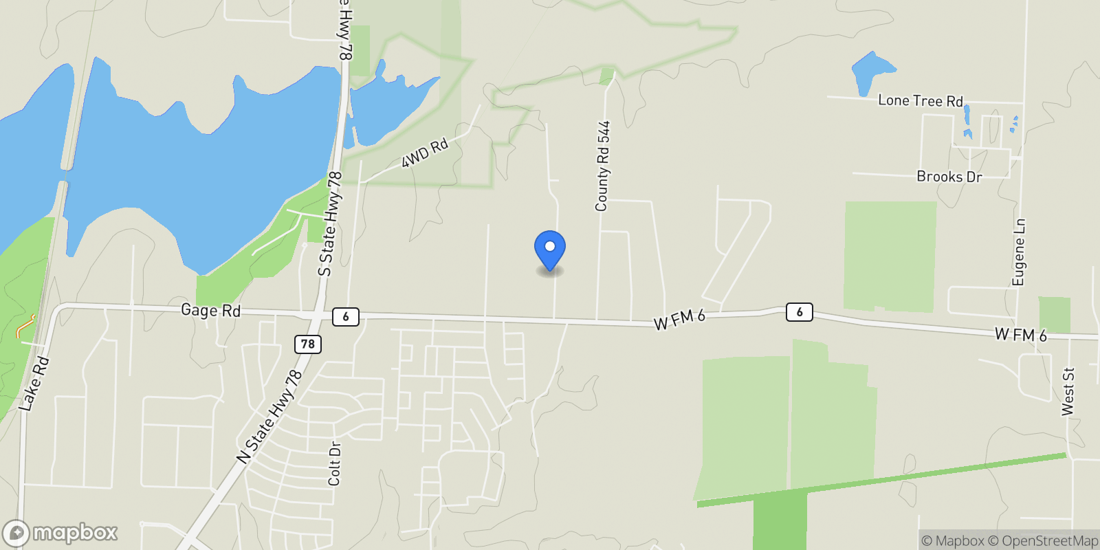 Map showing 123 Cedar Elm Lane , Nevada, TX 75173, Nevada, Texas, United States.