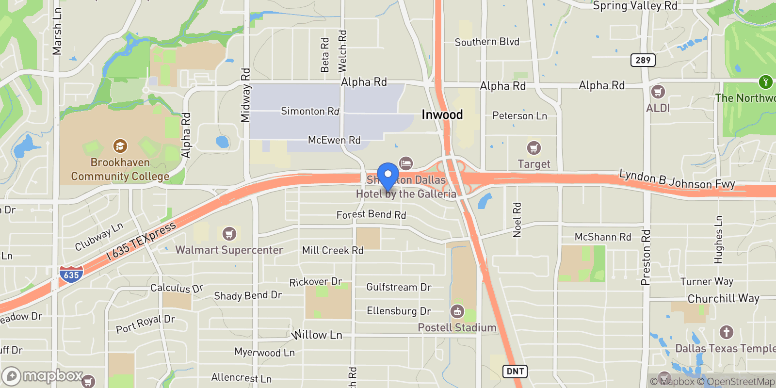 Map showing 4818 Thunder Road , Dallas, TX 75244, Dallas, Texas, United States.