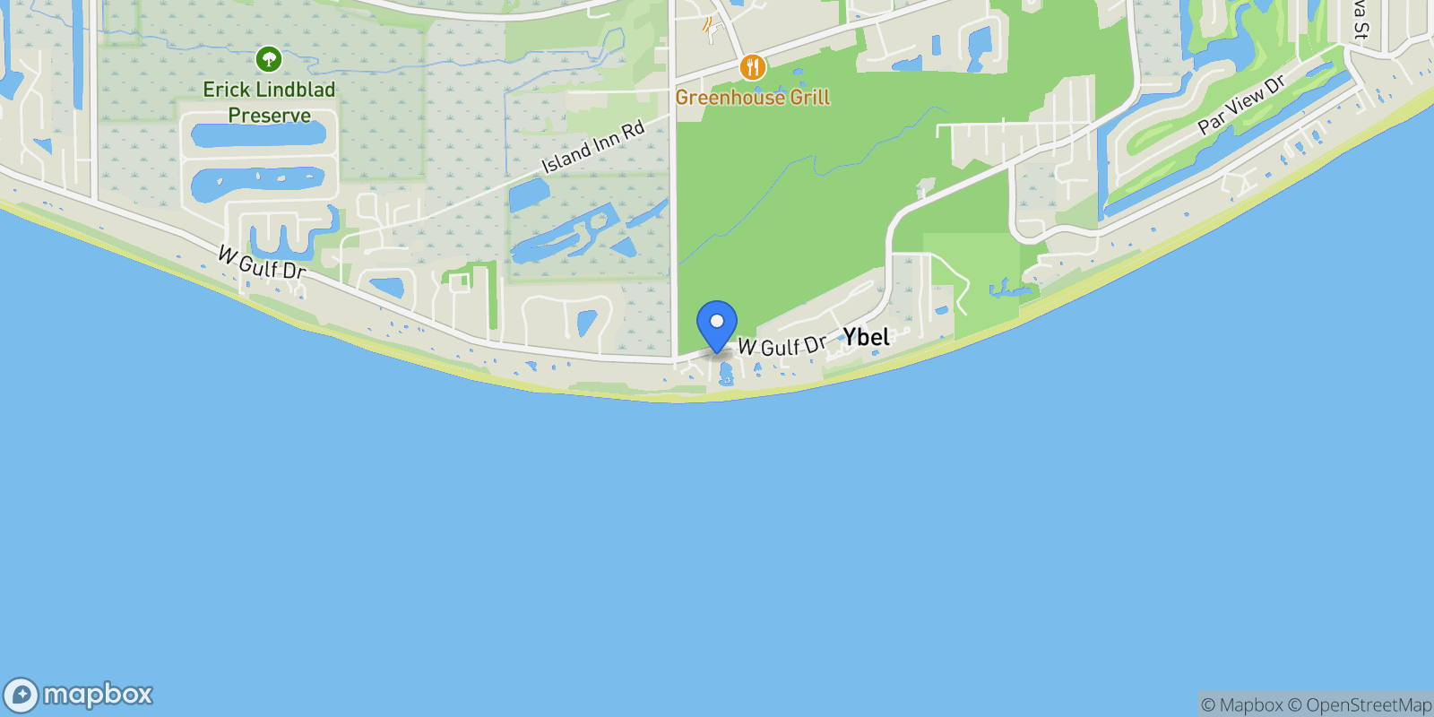 Map showing 2445 W Gulf Drive , E6, Sanibel, FL 33957, Sanibel, Florida, United States.