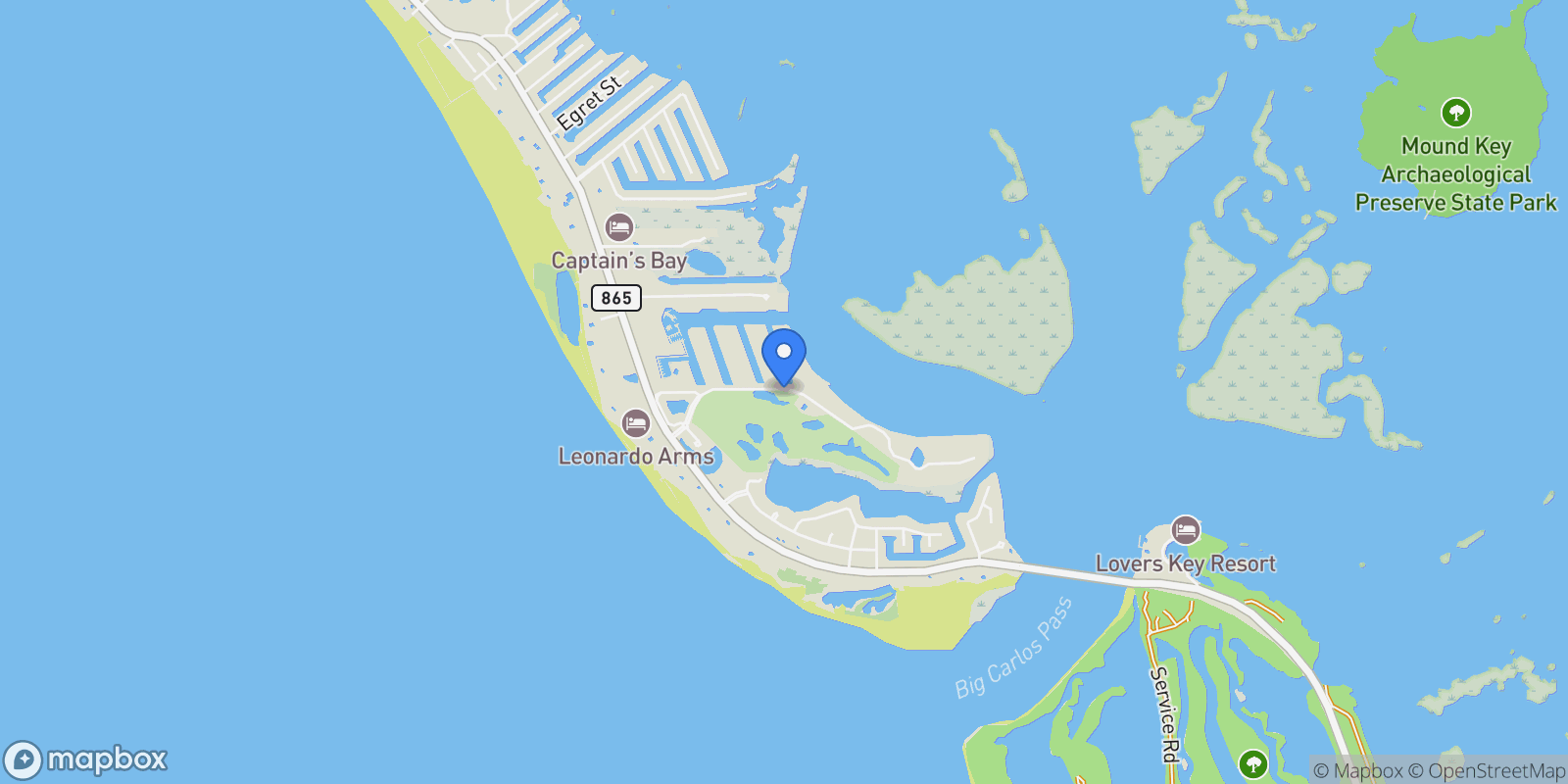 Map showing 4142 Bay Beach LN, Fort Myers Beach, Florida, United States.