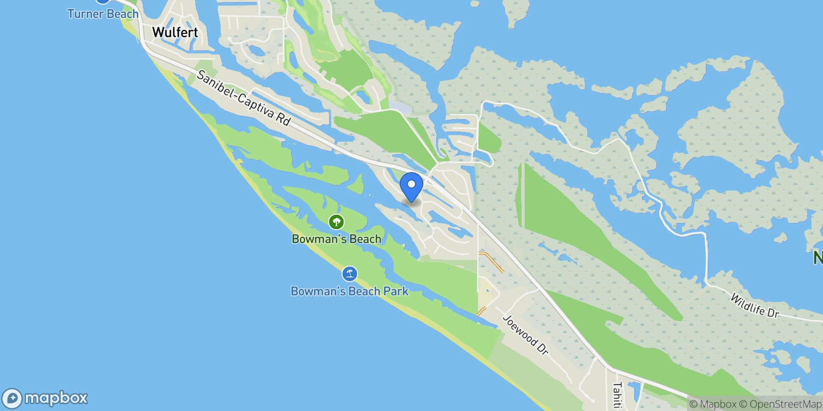 Map showing 1987 My Tern Court, Sanibel, FL 33957, Sanibel, Florida, United States.